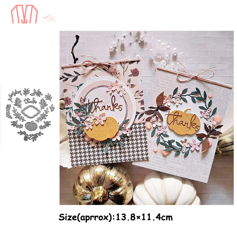 Маи цветок и листья металлические режущие штампы трафареты для DIY скрапбукинга