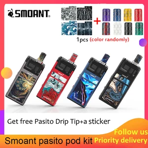 Подарок Smoant Pasito Pod Kit 1100 мАч батарея 3 мл распылитель fit MTL  DTL катушка e-cig pod vape комплект восстановленная система pod vs drag nano