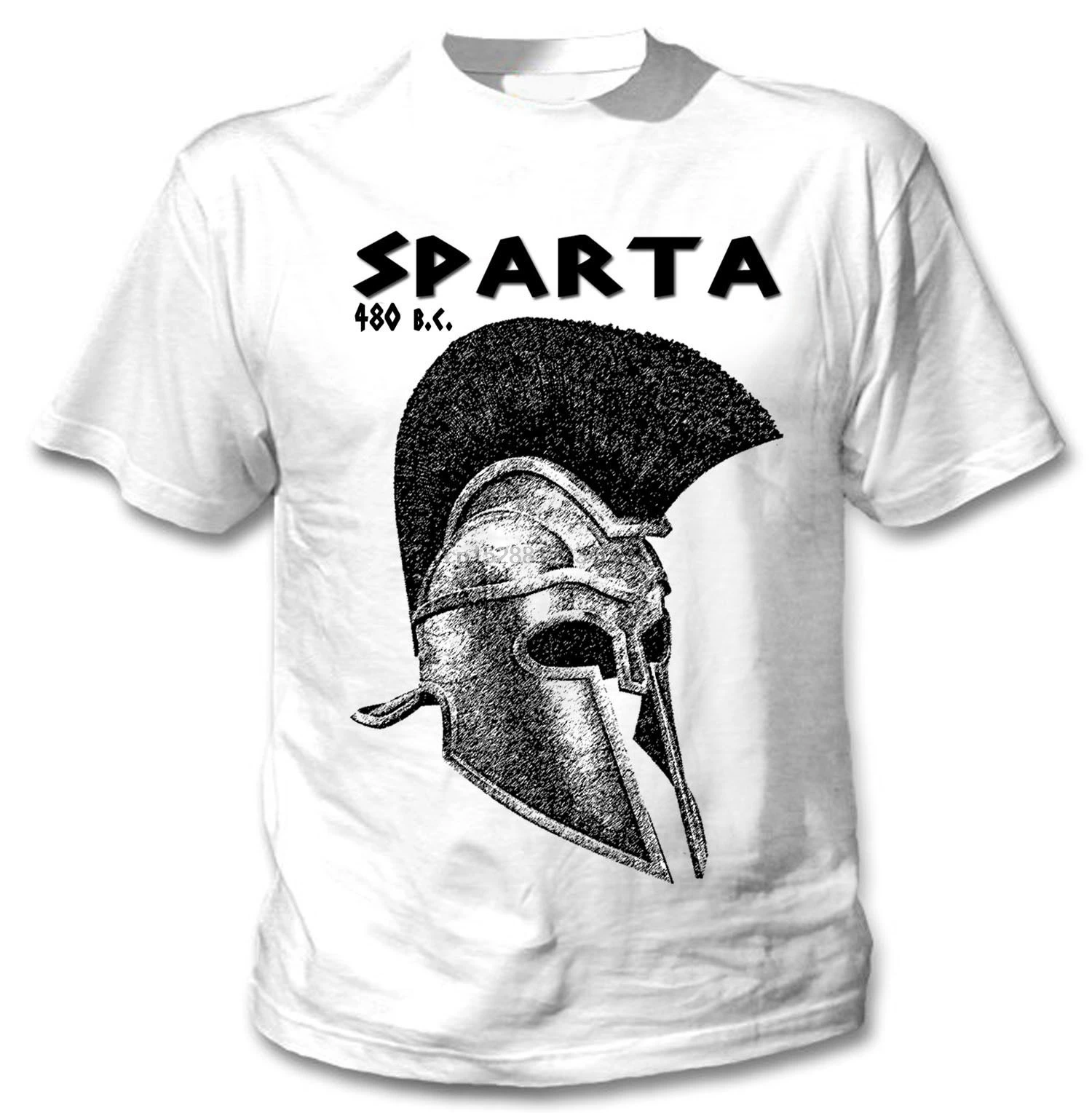 Спарта Леонидас новые удивительные хлопковые белые футболки мужские Уникальные