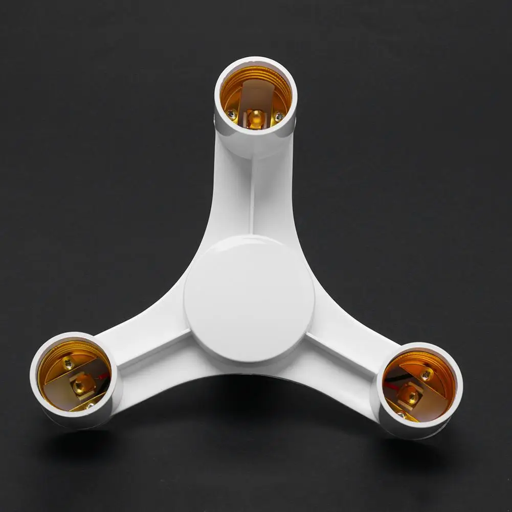 

New 3 in 1/4 in 1/5 in 1 E27 to E27 Base Socket Splitter LED Light Lamp Bulb Holder Smart Lighting Plug Connector Accessories