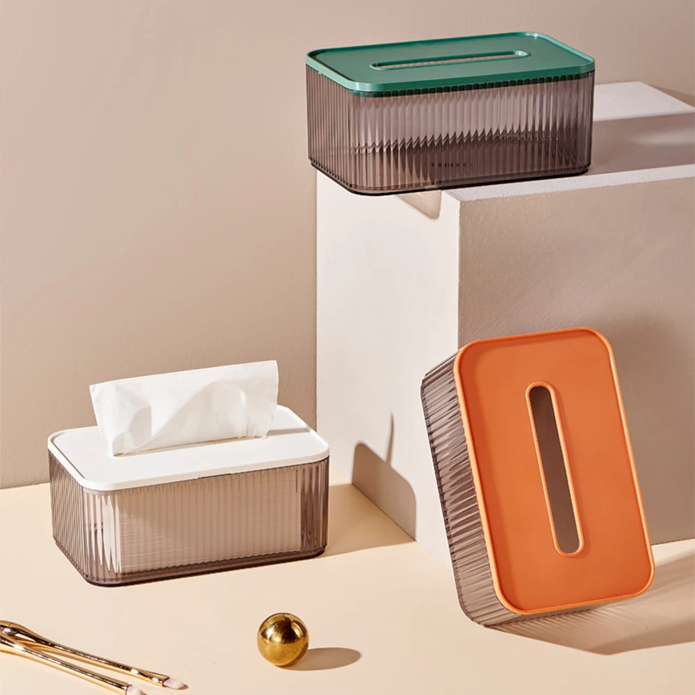 

Modern Decor Tissue Box Transparent Tissue Storage Box Minimalist Home Decor Wipes Case Paper Towel Holder Living Room Decor