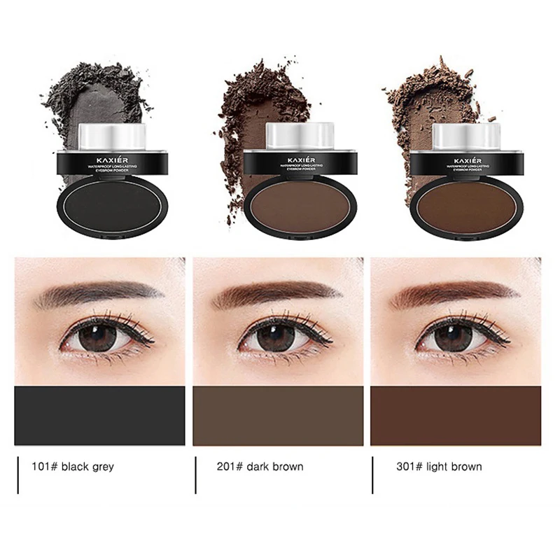 2019 3 цвета ленивый быстросъемный макияж пудра для бровей тонкая водостойкая