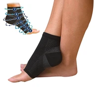 compression foot sleeve ankle support foot angel anti fatigue running cycle basketball sports socks outdoor men ankle brace sock