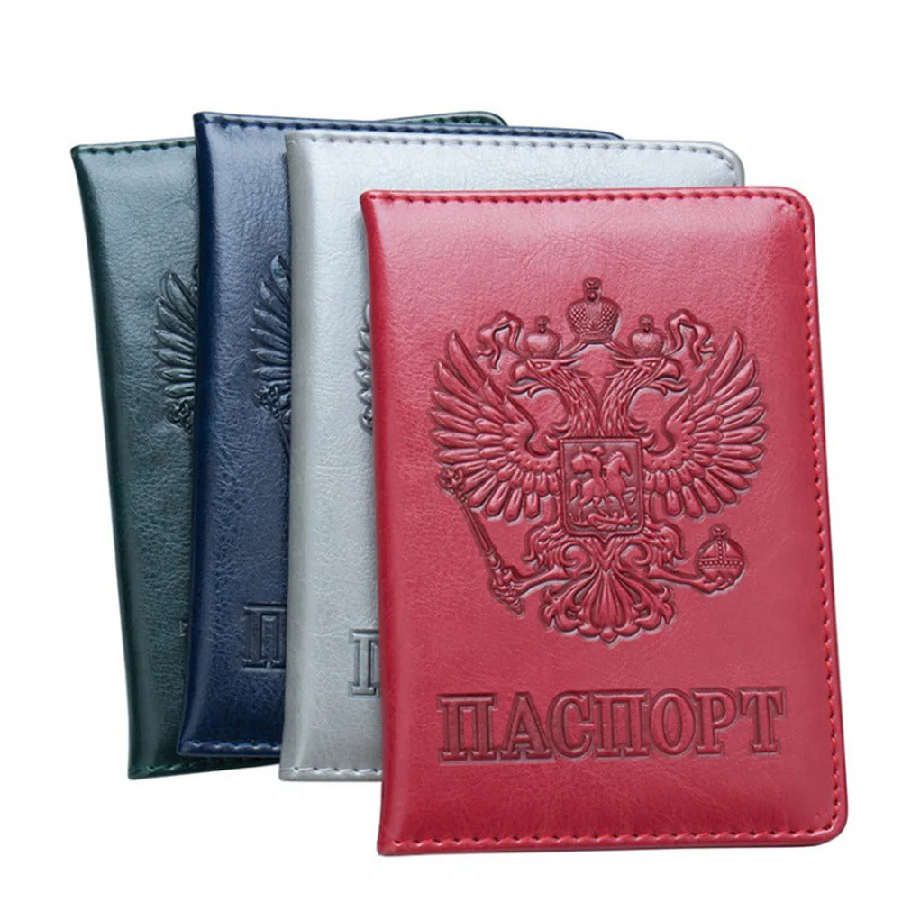 Кредитная Держатель для карт Uisex чехол русской билеты паспорт сумка папка из