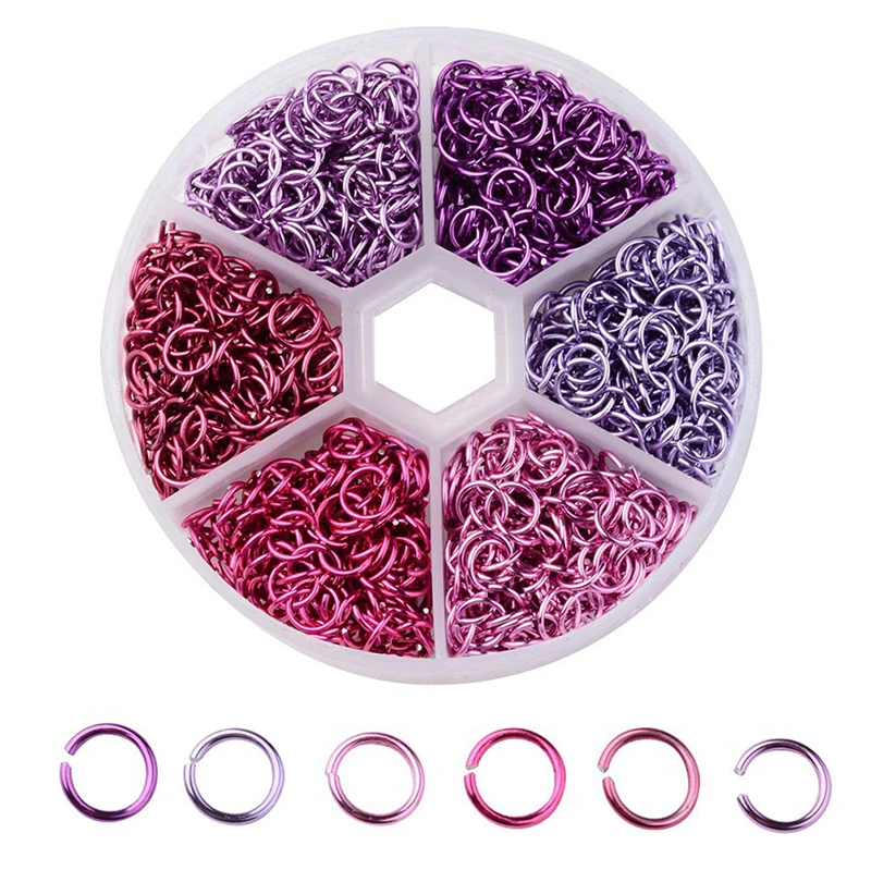 1080 шт Круглые Диаметр 6 мм обруч серьги нержавеющая сталь провод разъем ювелирных