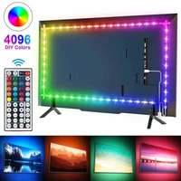 led strip light 5050 rgb usb led tape flexible ribbon with 44 key remote controller diode tape for tv backlight party decoration