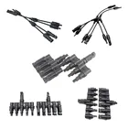 Соединительный разъем, гнездовой Солнечный инструмент типа Y с проводным кабелем, солнечный провод pv параллельная ветка Соединительная ветка