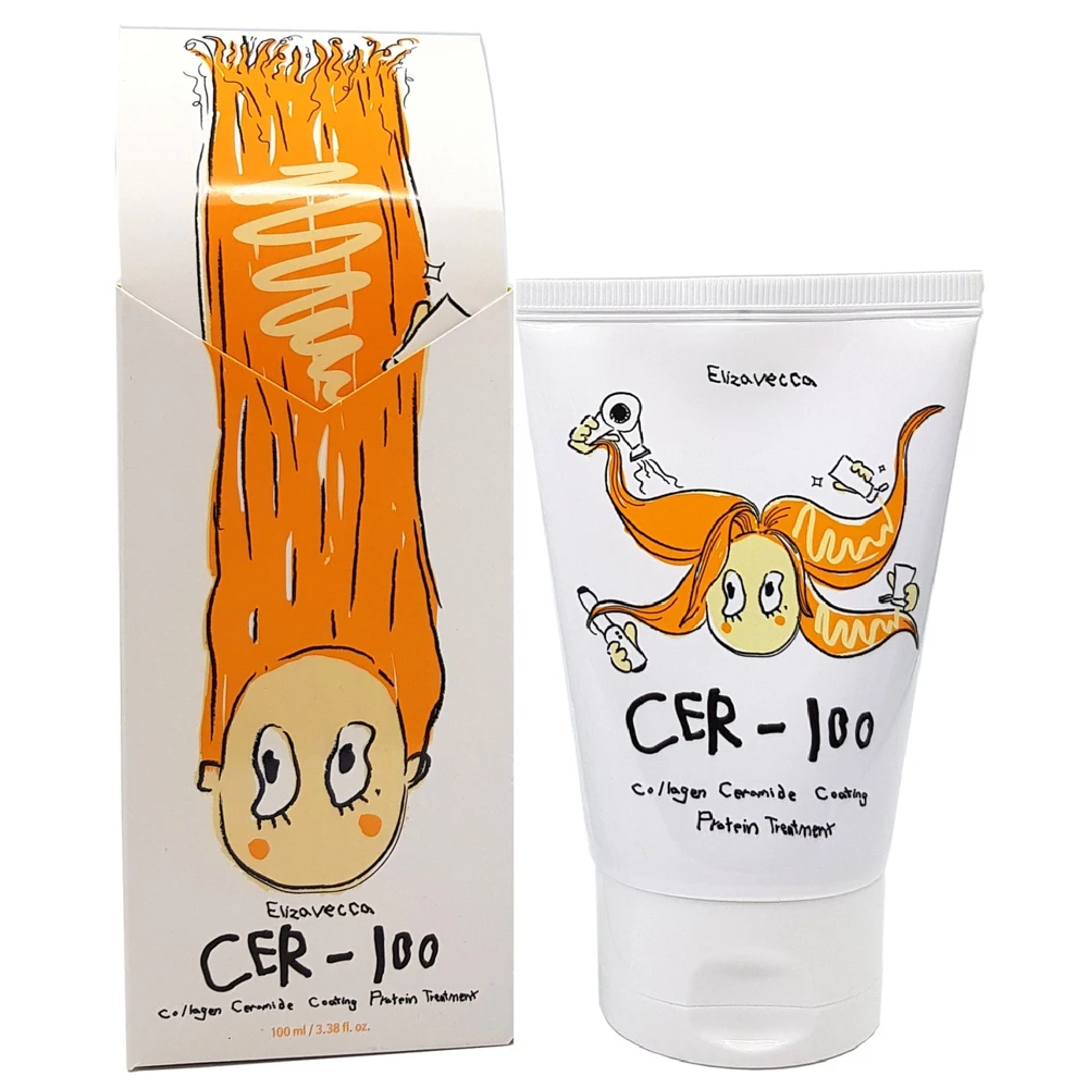 Elizavecca Восстанавливающая коллагеновая маска для волос Cer-100 Collagen Ceramide Coating Protein
