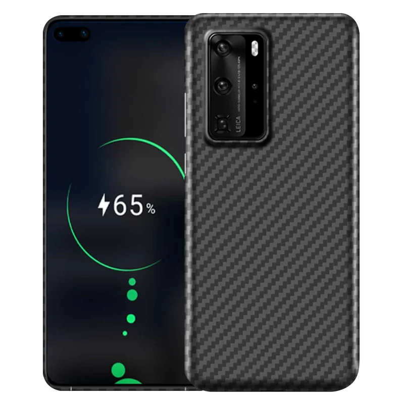 

Роскошный Ультратонкий противоударный защитный чехол для Huawei P40 Pro Plus мягкий на ощупь прочный Чехол из арамидного углеволокна