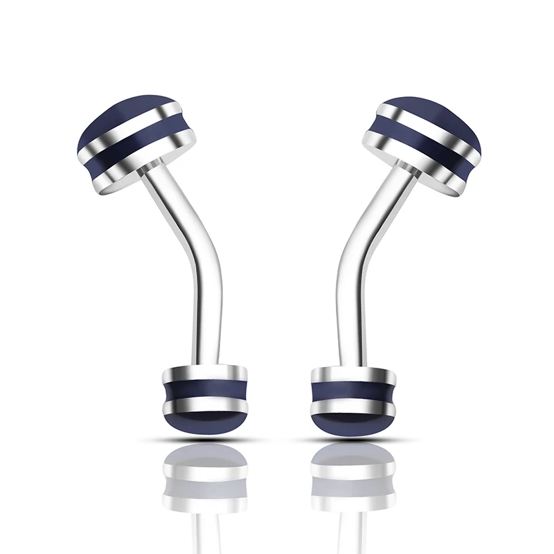 Классические изысканные простые запонки медные высококачественные круглые