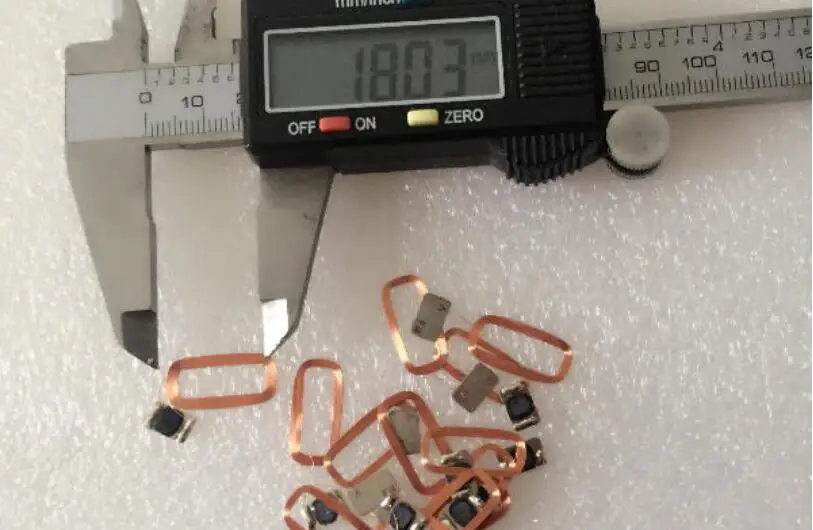 50 шт. 18*10 мм IEC/ISO 14443A IC core материал этикетки RFID катушка и S50 COB Сварка 13 56 МГц F1108 чип