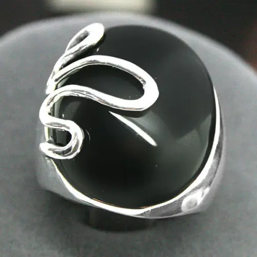 Противоскользящий коврик для телефона 17*21 мм Редкие природные черный агат оникс