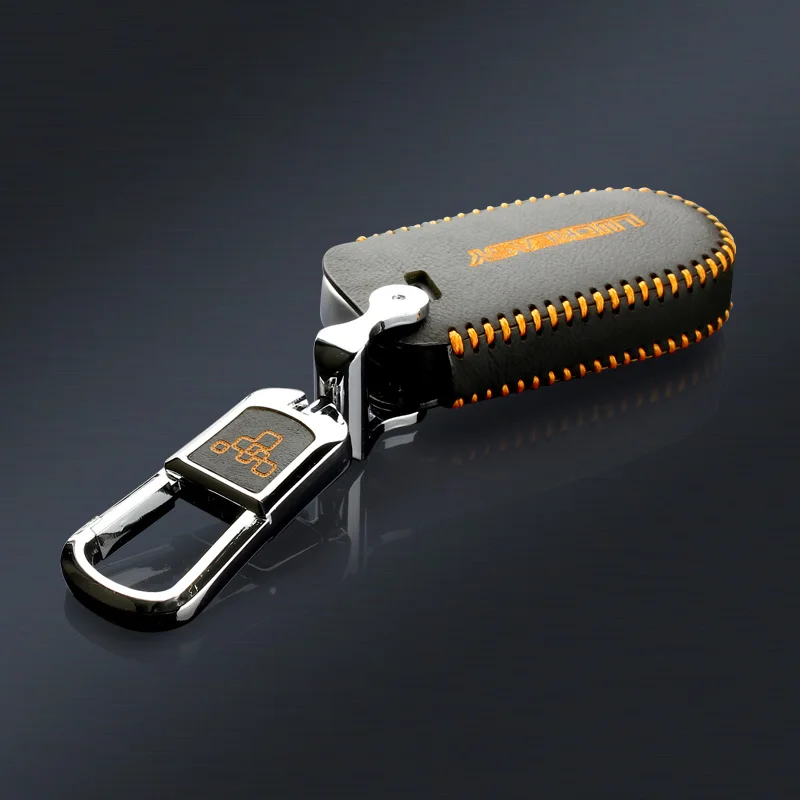 

luckeasy leather key cover for jeep Grand Cherokee 2014 fiat Ottimo 2014 fiat viaggio 2015 Chrysler 300c 2012/2013 Car Key2s
