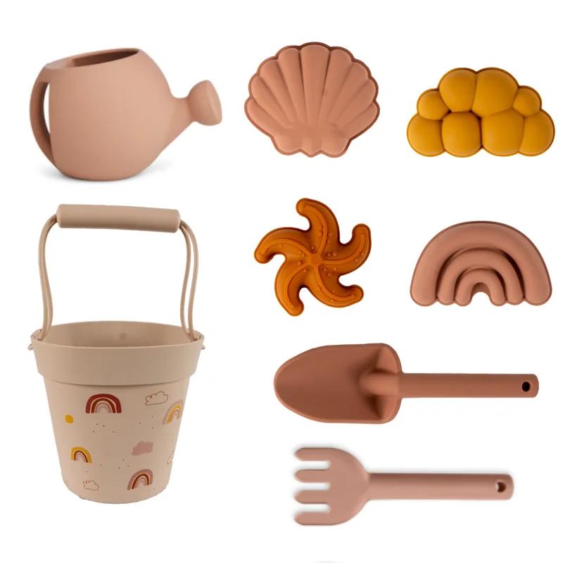 

Children Beach Baby Toys Slicone Summer Digging Sand Tool with Shovel Water Game Play Outdoor Toy Set Sandbox for Boys Girls