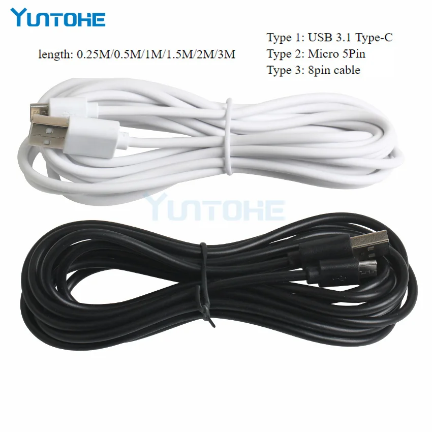 0 25 1 2 3 м кабель Micro USB для Apple iPhone 6 7 8 Plus Тип C быстрая Синхронизация данных 2A