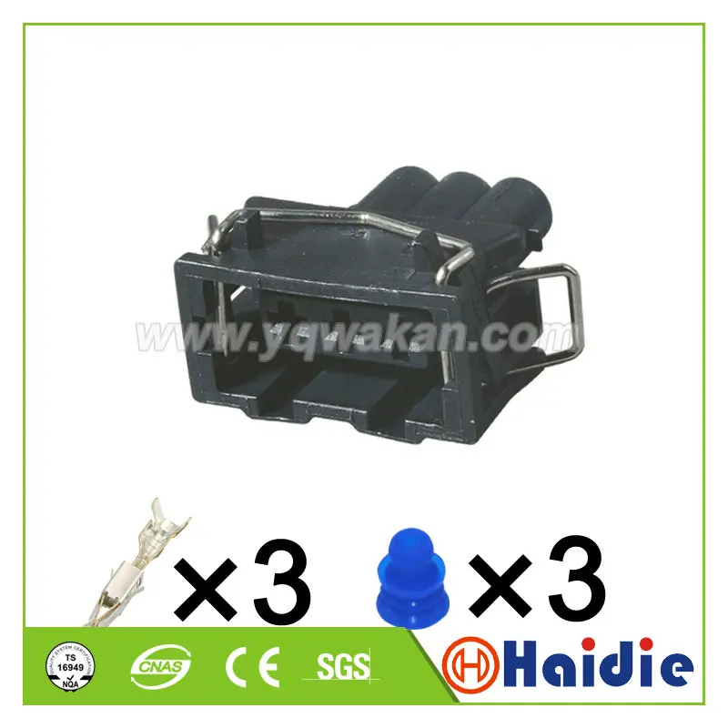 

Free shipping 5sets 3pin VW 3.5mm waterproof cable connector 357 972 753 357972753