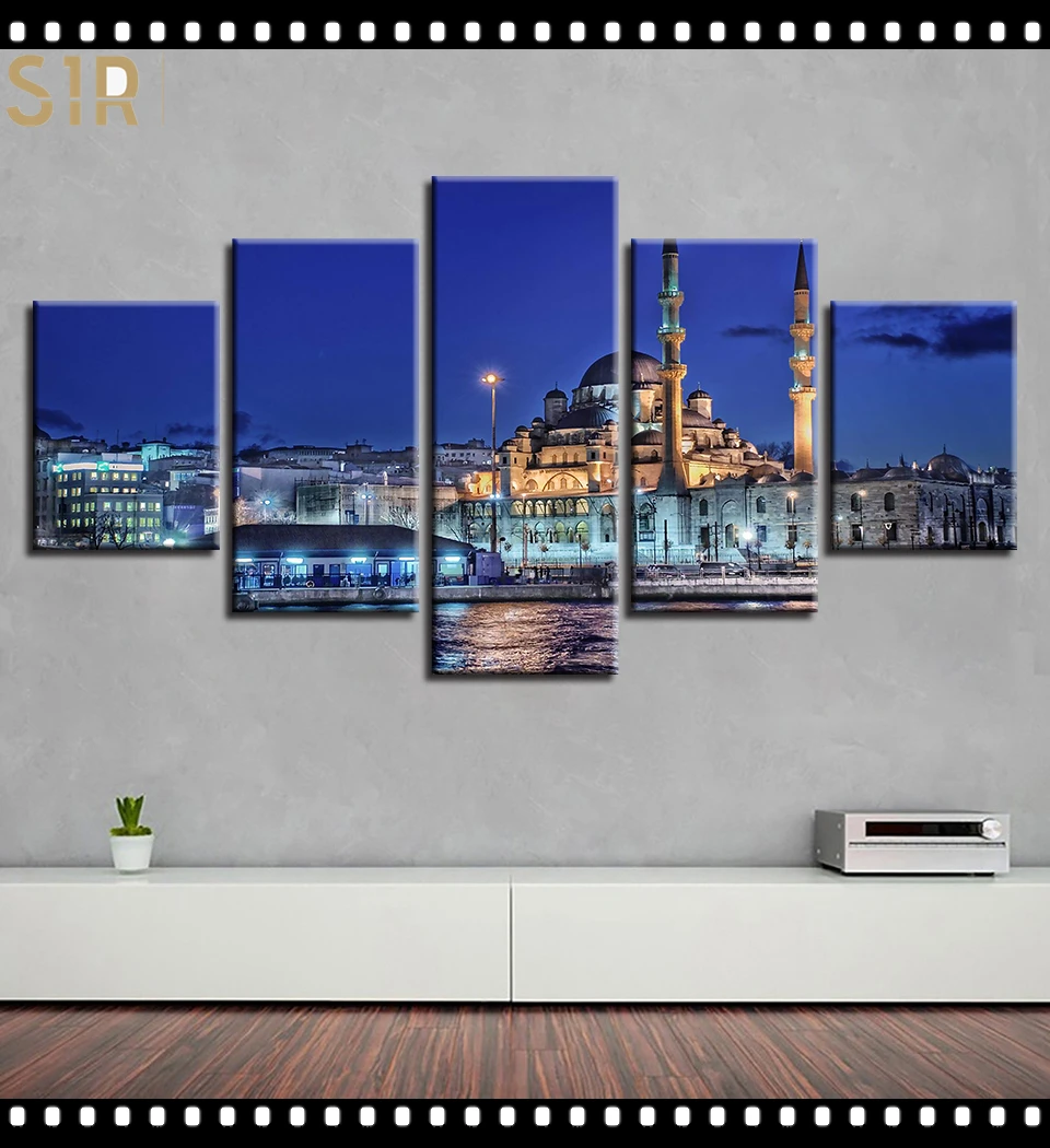 

World Famous Architecture Beauty HD Five Wall Painting Decorative Painting Anime Posters Wall Decor Anime Decor Room Decor