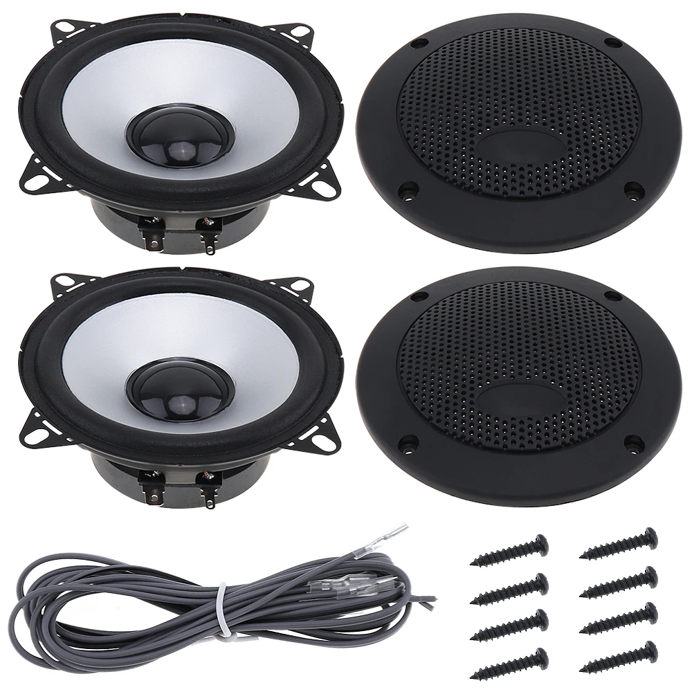2 шт., 4 дюйма, 100 Вт, автомобильный HiFi коаксиальный динамик, автомобильная дверь, авто аудио, стерео, полный диапазон частот, динамик s для автомобилей