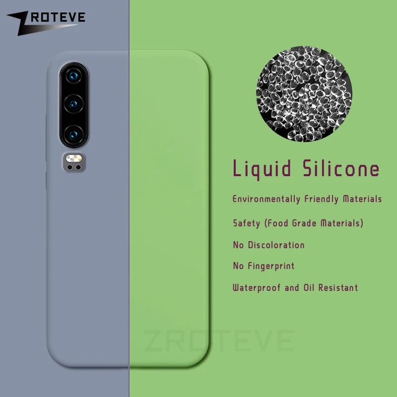 Жидкий силиконовый чехол для Huawei P30 Lite Pro Case P 20 Plus P20 Pro|Бамперы| |