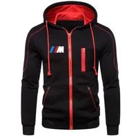 high quality mens casual wear cotton hat zipper sports cardigan logo bmw suit autumn daily outdoor jogging m 3xl