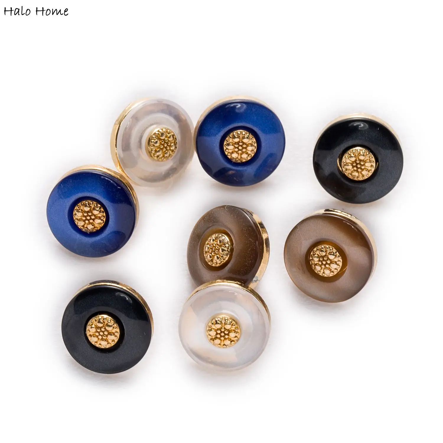 Круглые металлические пуговицы 10 шт. сменные кнопки для скрапбукинга домашней