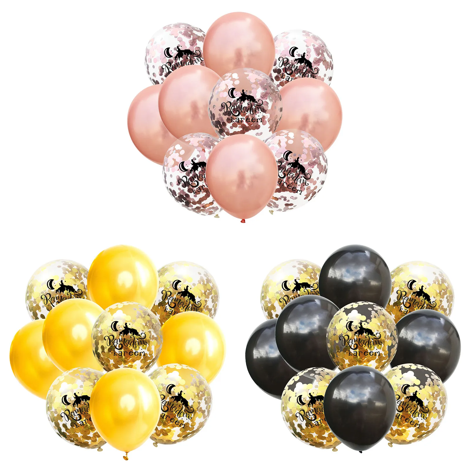 

10pcs Eid Mubarak Confetti Balloons Eid Latex Balloon Muslim Festival Decoration Islamic Ramadan Kareem Eid DIY Party Supplies