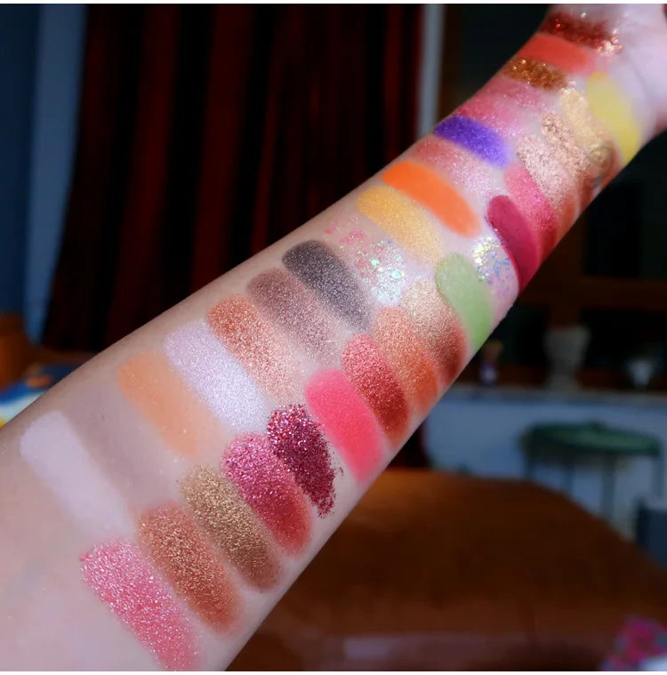 Косметика 35 цветов мерцающие матовые тени для век Палитра блестящие