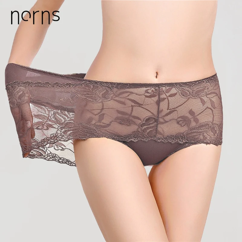Трусики NORNS кружевные с цветочным рисунком пикантное дышащее удобное нижнее