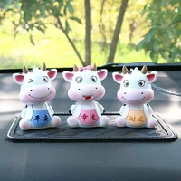 car interior 2021 year of the ox shaking head doll creative gifts car interior decorations car accessories interior