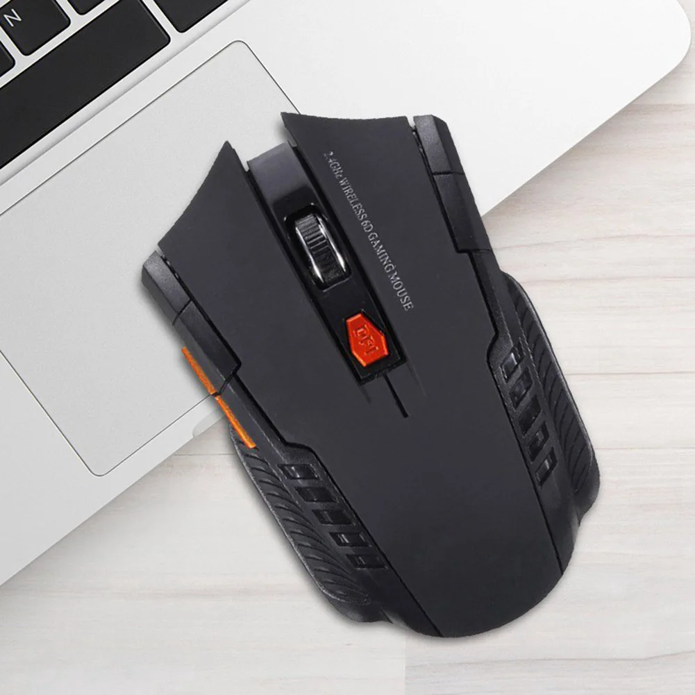 Игровая мышь беспроводная оптическая мышь 1600 dpi 2,4G эргономичная мышь геймер USB приемник Mause для ПК игровых ноутбуков