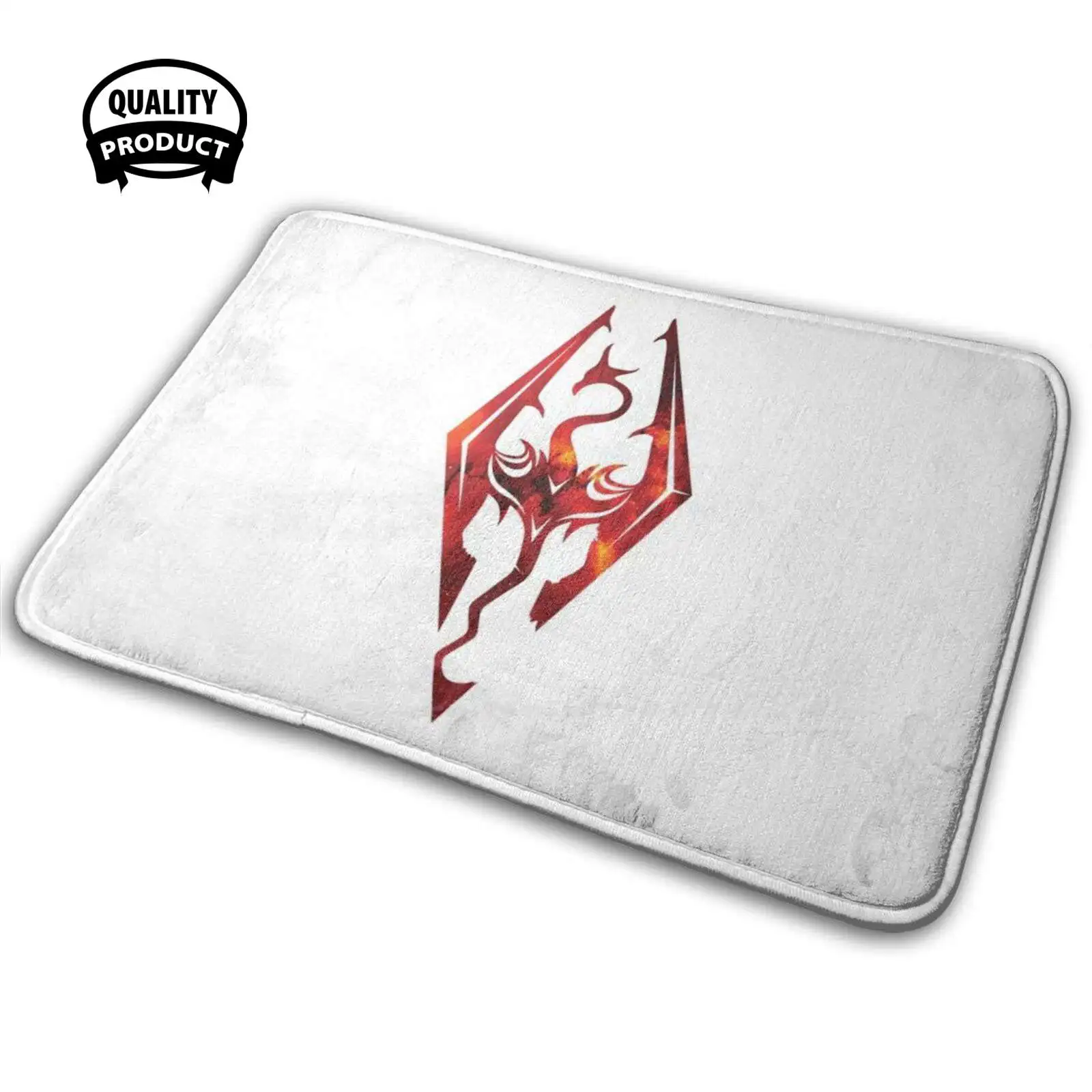 Противоскользящий коврик с эмблемой огненного дракона для всей семьи ковер Skyrim