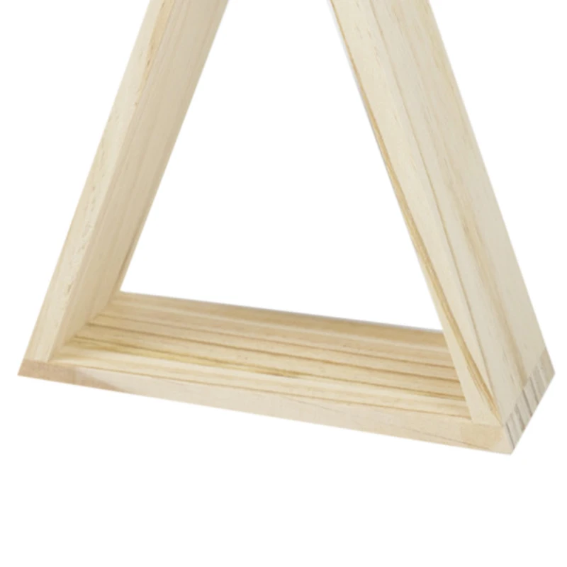 

Promotion! Nordic Style Wooden Snow Mountain Triple-cornered House Shelf Children's Room Home Decoration