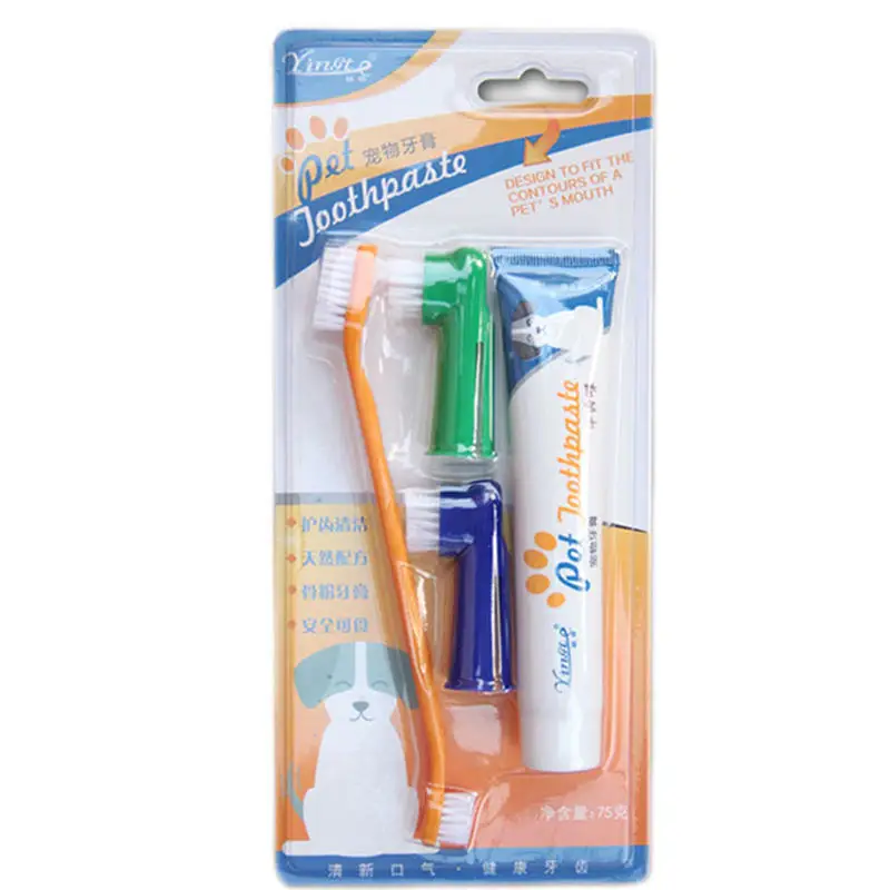 

Ваниль/Говядина со вкусом, искусственная, одинарная/двойная зубная щетка для домашних животных, уход за полостью рта, кошки и собаки