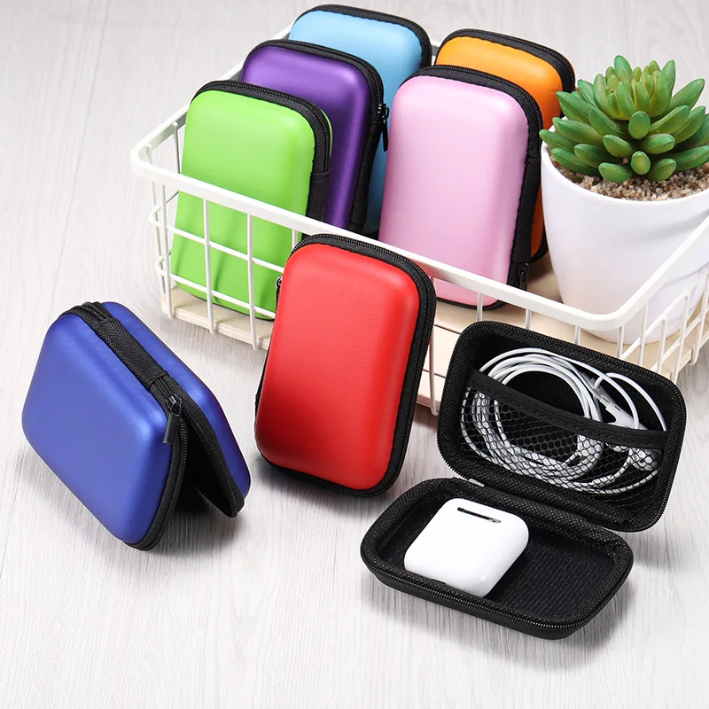 

Earphone Storage Bag Portable Headphones Storage Box Hard Shell Digital Gadgets Case Earphone Bag Key Coin Bags Waterproof
