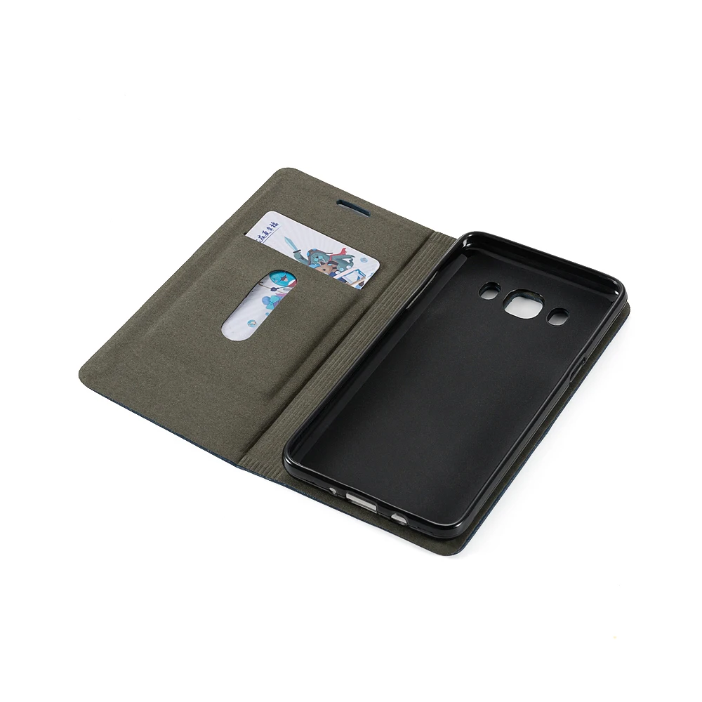 Кожаный чехол-книжка для Samsung Galaxy J5 2016 мягкий силиконовый деловой Чехол-книжка J7 |