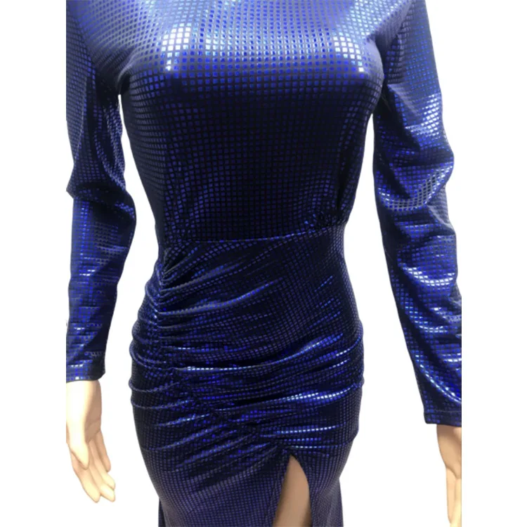 

BacklakeGirls Sexy Backless Split Side Long Sleeve Evening Dress Long Sequined Evening Party Dresses For Women Robe Arabe Femme