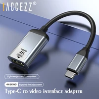 accezz 4k8k usb c to vgamini dphdmi compatible adapter type c cable for macbook pro samsung s9 s10 s20 huawei video adapter