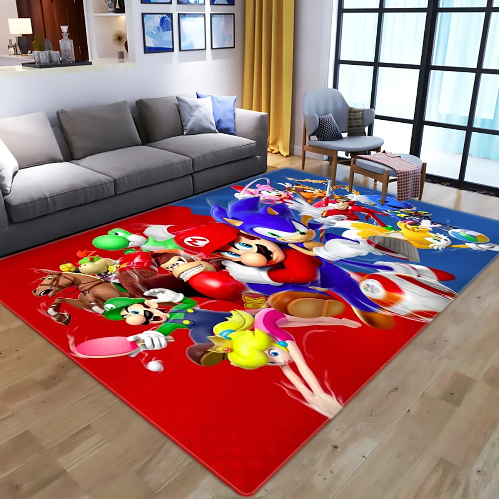 Ковер Super Mario квадратный нескользящий напольный коврик 3D ковер для столовой