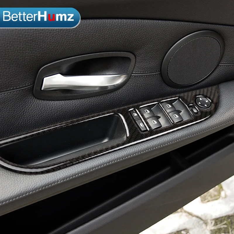 Стеклоподъемник для bmw e60 из углеродного волокна рамка управления переключателем