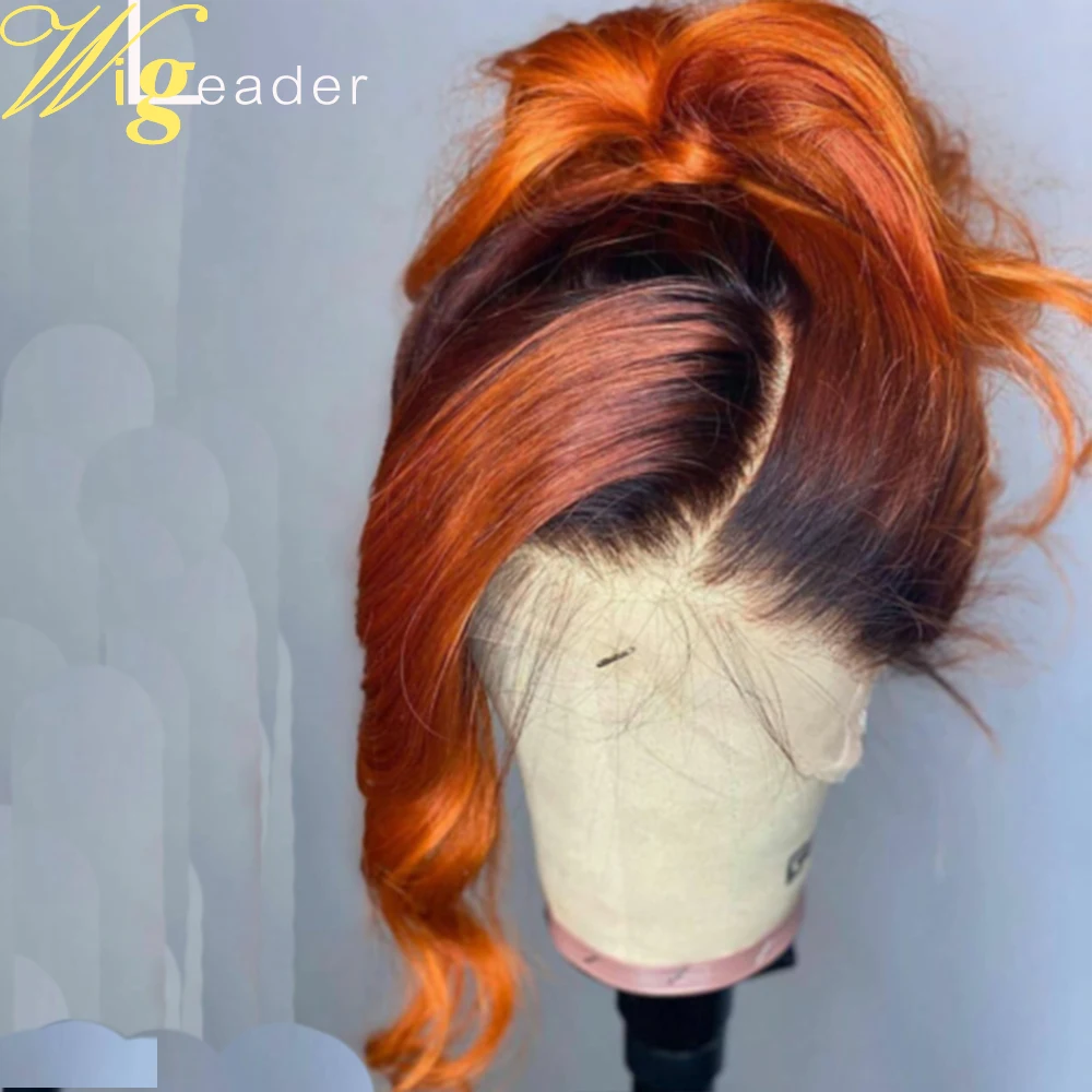 Парик Wigleader из натуральных волос на сетке спереди 180% предварительно выщипанные