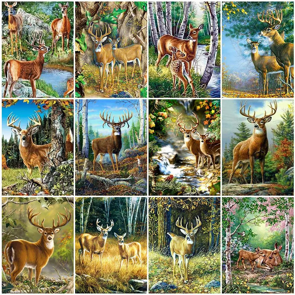 Алмазная живопись Hope Deer для детской комнаты, Набор для творчества для взрослых, полноразмерная краска ручной работы 5D, рисование «сделай сам», мозаика, вышивка крестиком