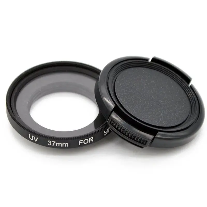 UV Protective Lens Cover Case + Filter Set For Xiaomi Yi Action Sports Camera | Электроника