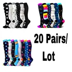 Компрессионные гольфы, для спорта, для мужчин, женщин, мужчин, для измерения варикозного расширения вен, носки медсестры, футбольные носки для бега, спортивные