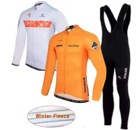 Зимний флисовый комплект трикотажных изделий STRAVA с длинным рукавом одежда для