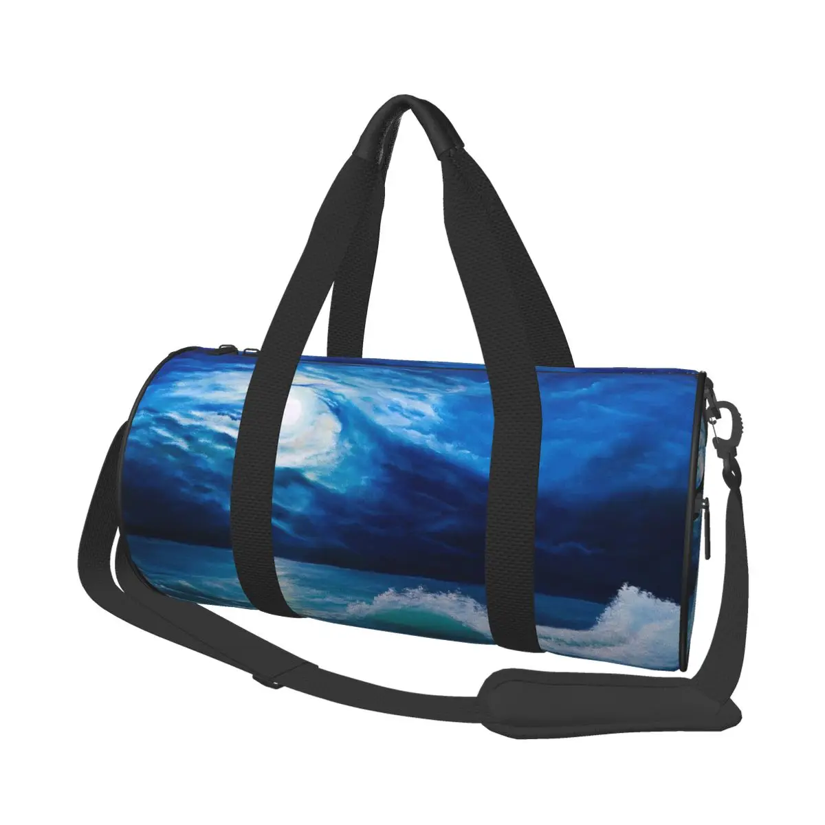 

Дорожная Спортивная сумка с абстрактным морским синим рисунком, многофункциональная сумка для выходных, Повседневная сумка через плечо, су...