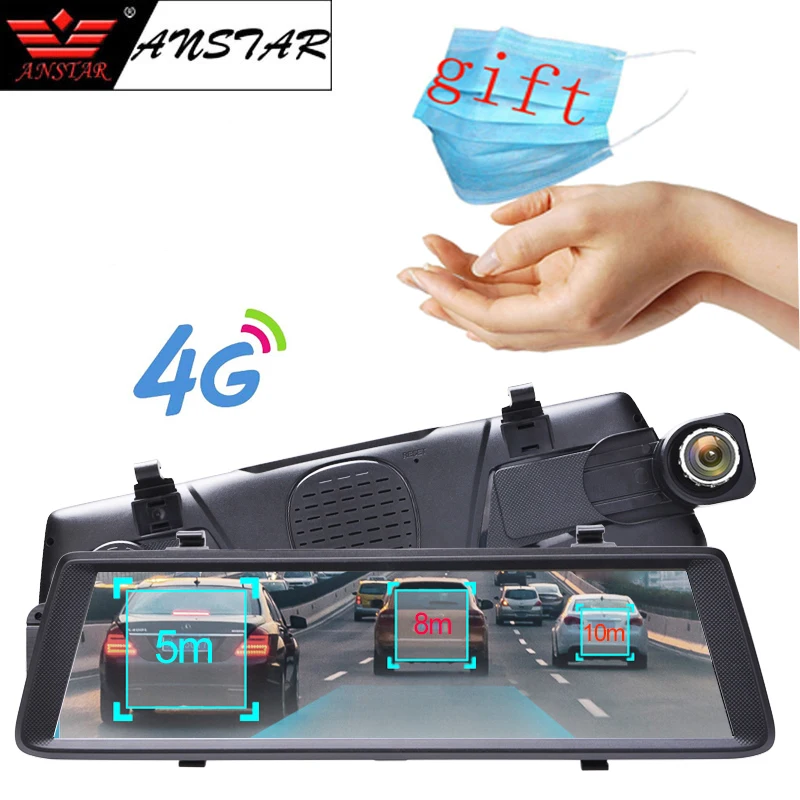 Зеркало видеорегистратор Anstar 10 дюймов 4G Android 1080P|Видеорегистраторы| |