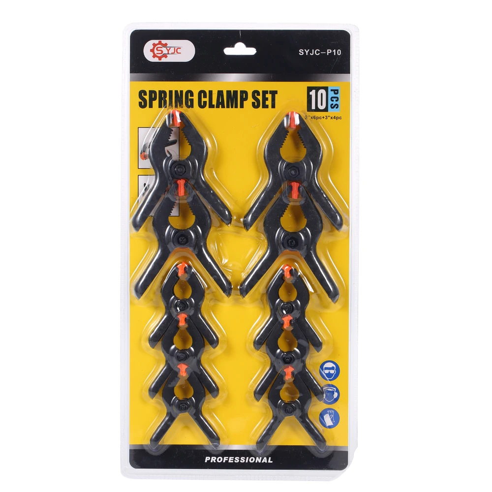 10 шт. Пластик нейлон рычажный зажим Пружинные зажимы Многофункциональный клип