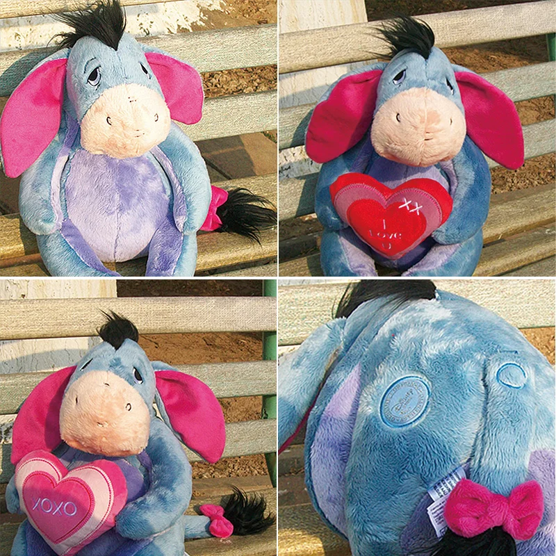 

Плюшевый плюшевый Ослик Disney, мягкая игрушка милый ИА с надписью «Hold love girl & kids», 26 см, кукла в подарок