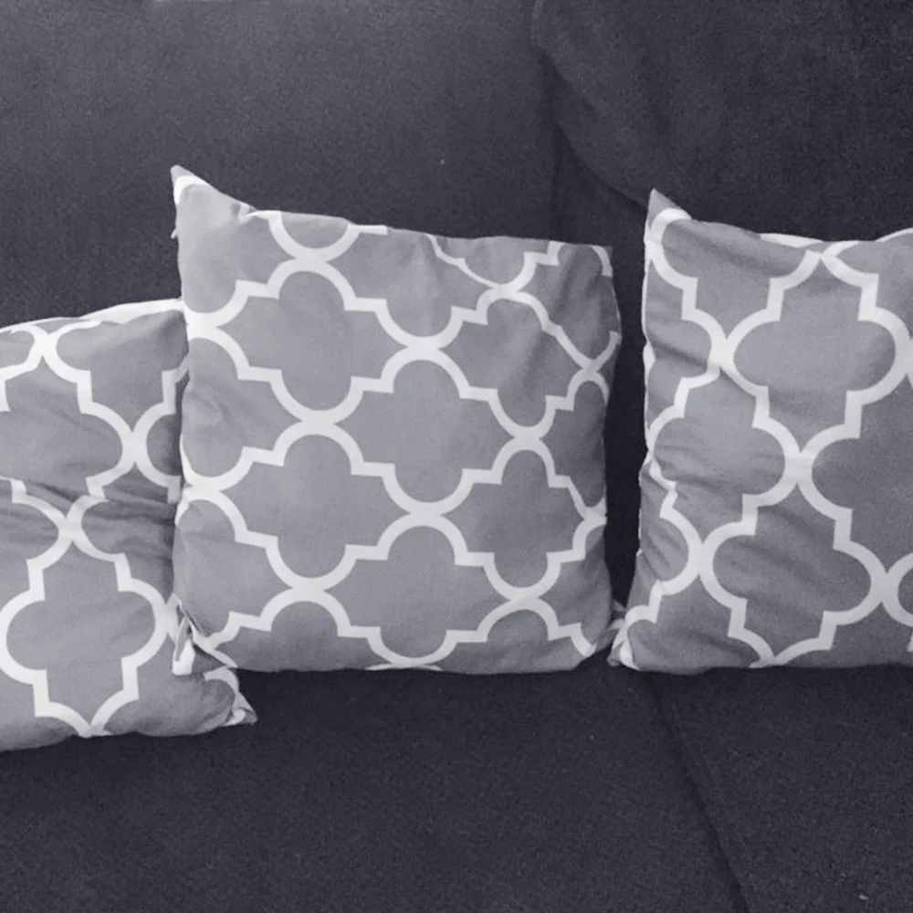 

Brief Marble Geometric Sofa Decorative Cushion Cover Pillow Pillowcase Polyester 45*45 cmThrow Pillow Home Decor Pillowcover