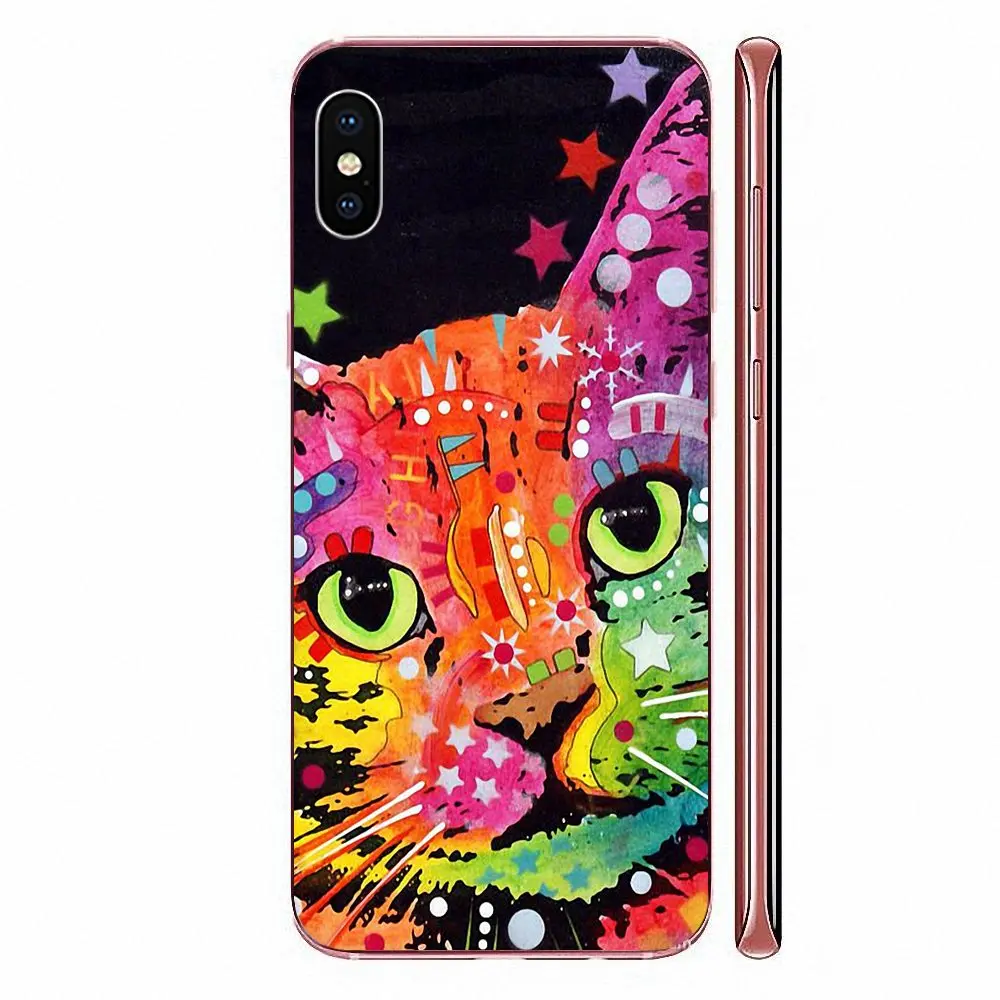 Роскошные Чехлы для мобильных телефонов Xiaomi Redmi 3 3S 4 4A 4X 5 6 6A 7 K20 Note 2 5A Plus Pro Fancy Cat Pop